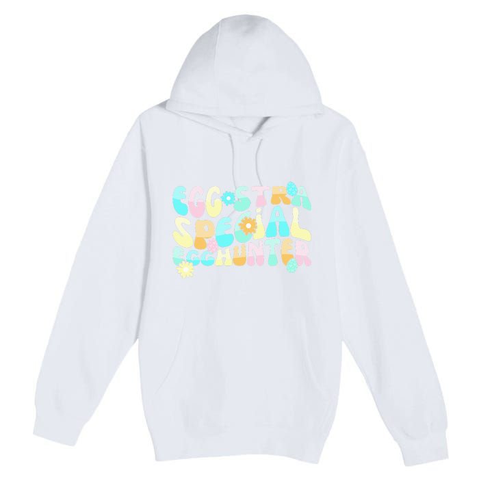 Retro Egg-stra Special Egghunter Easter Classic Clothing Premium Pullover Hoodie