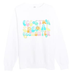 Retro Egg-stra Special Egghunter Easter Classic Clothing Premium Crewneck Sweatshirt