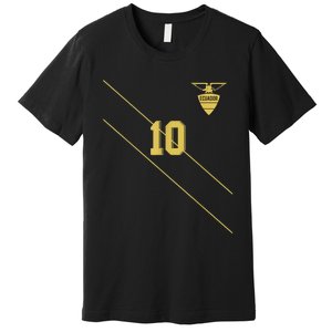 Retro Ecuador Soccer Jersey Futbol Camiseta Away Premium T-Shirt