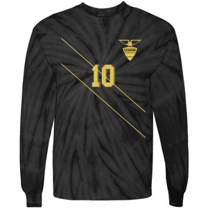 Retro Ecuador Soccer Jersey Futbol Camiseta Away Tie-Dye Long Sleeve Shirt