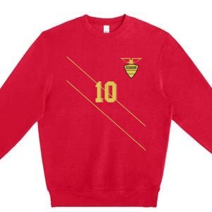 Retro Ecuador Soccer Jersey Futbol Camiseta Away Premium Crewneck Sweatshirt