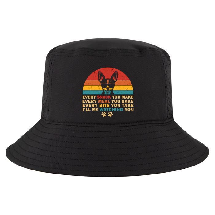 Retro Every Snack You Make Funny Chihuahua Dog Lover Owner Meaningful Gift Cool Comfort Performance Bucket Hat