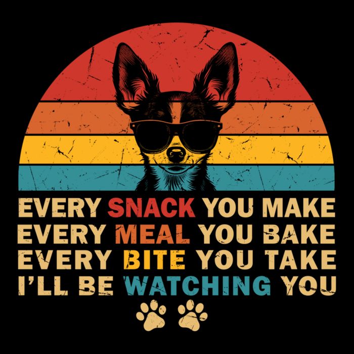 Retro Every Snack You Make Funny Chihuahua Dog Lover Owner Meaningful Gift Backpack