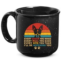 Retro Every Snack You Make Funny Chihuahua Dog Lover Owner Meaningful Gift 15oz Campfire Ceramic Mug