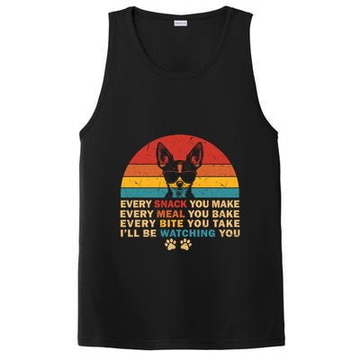 Retro Every Snack You Make Funny Chihuahua Dog Lover Owner Meaningful Gift PosiCharge Competitor Tank
