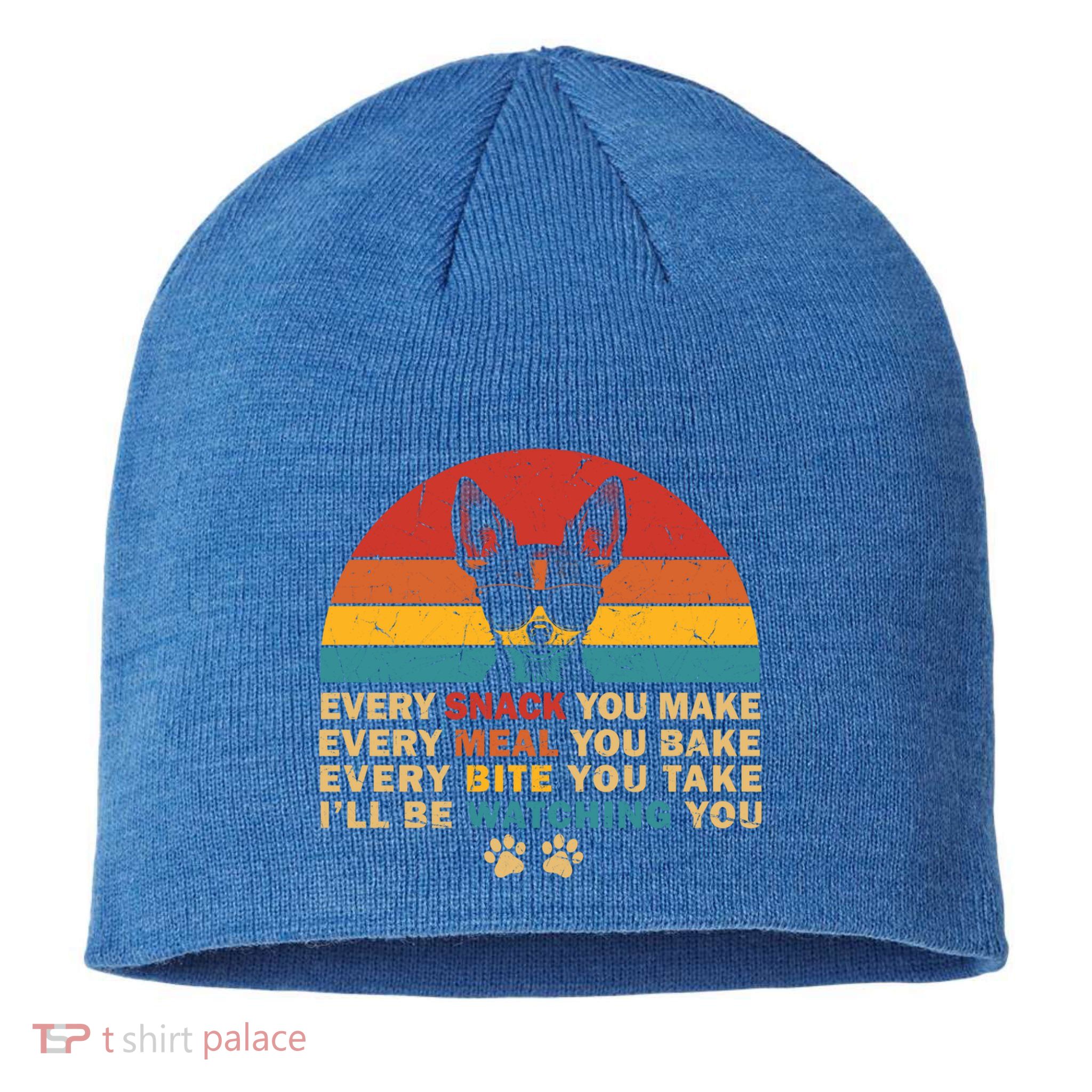 Retro Every Snack You Make Funny Chihuahua Dog Lover Owner Meaningful Gift Sustainable Beanie