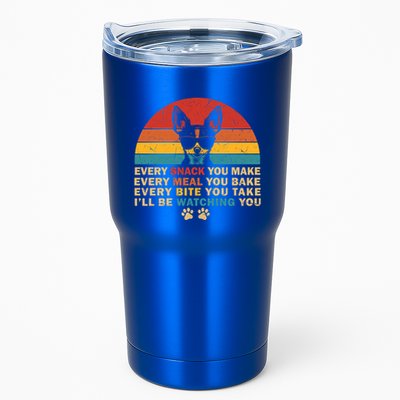Retro Every Snack You Make Funny Chihuahua Dog Lover Owner Meaningful Gift Tumbler