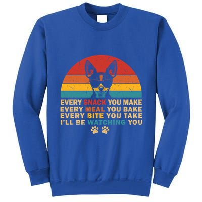 Retro Every Snack You Make Funny Chihuahua Dog Lover Owner Meaningful Gift Tall Sweatshirt