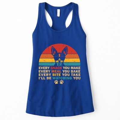 Retro Every Snack You Make Funny Chihuahua Dog Lover Owner Meaningful Gift Womens Tank Top