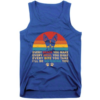 Retro Every Snack You Make Funny Chihuahua Dog Lover Owner Meaningful Gift Tank Top