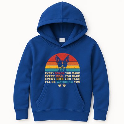 Retro Every Snack You Make Funny Chihuahua Dog Lover Owner Meaningful Gift Kids Hoodie