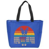 Retro Every Snack You Make Funny Chihuahua Dog Lover Owner Meaningful Gift Zip Tote Bag