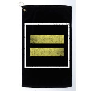 Retro Equal Sign Equality Ll Hu Rights Gift Platinum Collection Golf Towel