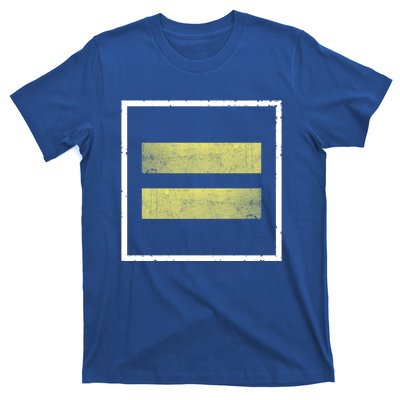 Retro Equal Sign Equality Ll Hu Rights Gift T-Shirt