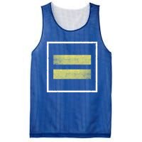 Retro Equal Sign Equality Ll Hu Rights Gift Mesh Reversible Basketball Jersey Tank