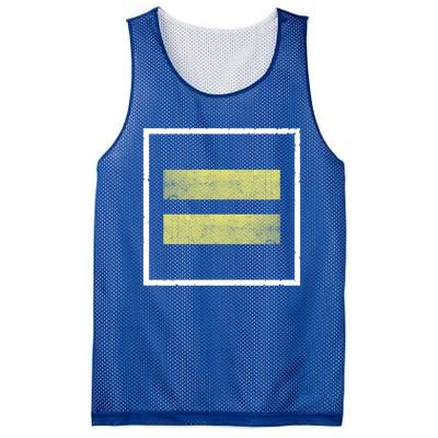 Retro Equal Sign Equality Ll Hu Rights Gift Mesh Reversible Basketball Jersey Tank