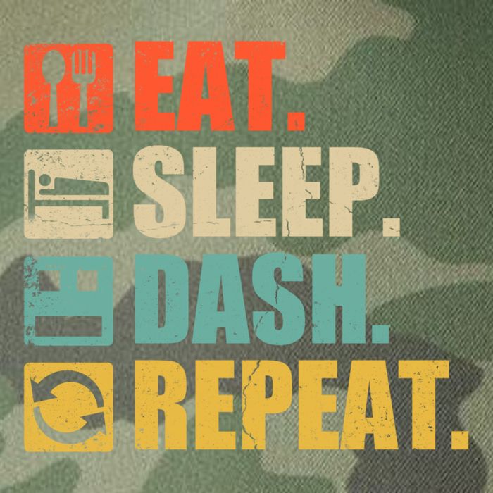 Retro Eat Sleep Dash Repeat Video Game Gift Legacy Tie Dye Trucker Hat