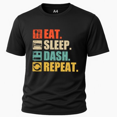 Retro Eat Sleep Dash Repeat Video Game Gift Performance Shirt