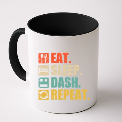 Retro Eat Sleep Dash Repeat Video Game Gift Mug