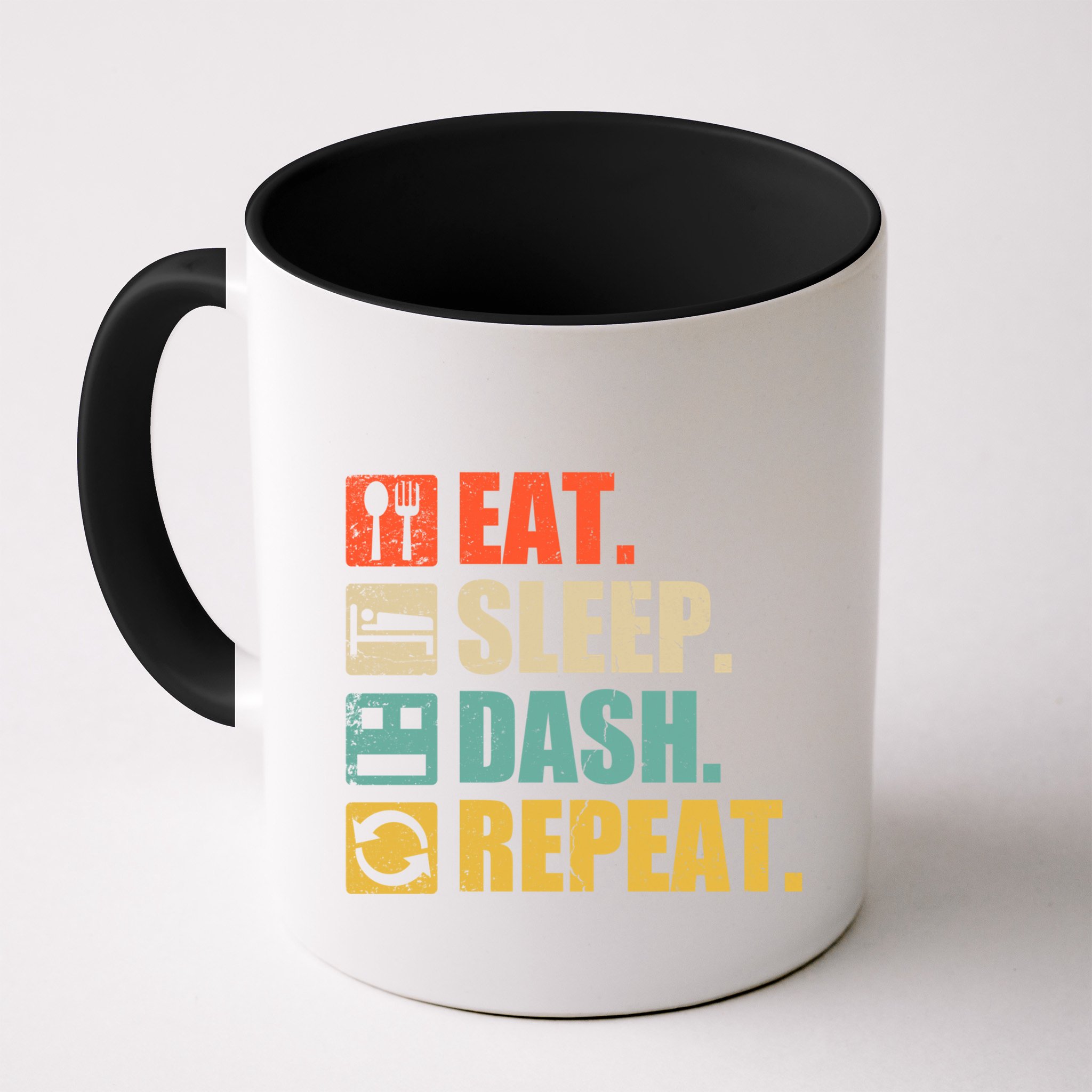 Retro Eat Sleep Dash Repeat Video Game Gift Mug