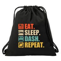 Retro Eat Sleep Dash Repeat Video Game Gift Drawstring Bag