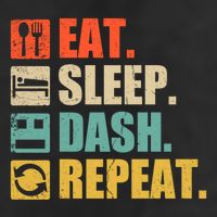 Retro Eat Sleep Dash Repeat Video Game Gift 25L Jumbo Tote