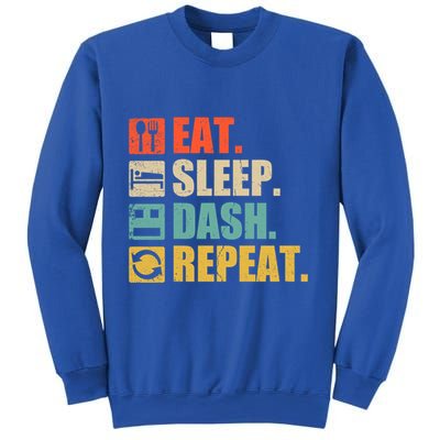 Retro Eat Sleep Dash Repeat Video Game Gift Sweatshirt