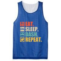 Retro Eat Sleep Dash Repeat Video Game Gift Mesh Reversible Basketball Jersey Tank