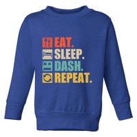 Retro Eat Sleep Dash Repeat Video Game Gift Toddler Sweatshirt