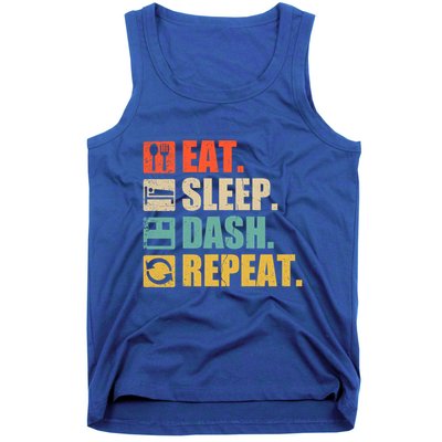 Retro Eat Sleep Dash Repeat Video Game Gift Tank Top