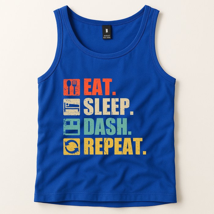 Retro Eat Sleep Dash Repeat Video Game Gift Tank Top