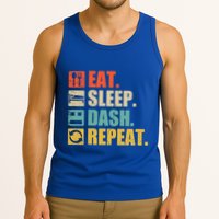 Retro Eat Sleep Dash Repeat Video Game Gift Tank Top