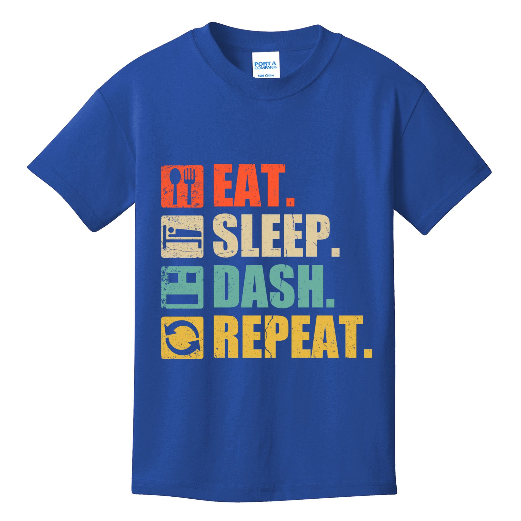 Retro Eat Sleep Dash Repeat Video Game Gift Kids T-Shirt