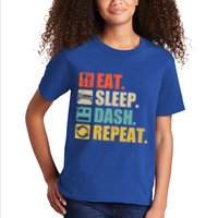 Retro Eat Sleep Dash Repeat Video Game Gift Kids T-Shirt