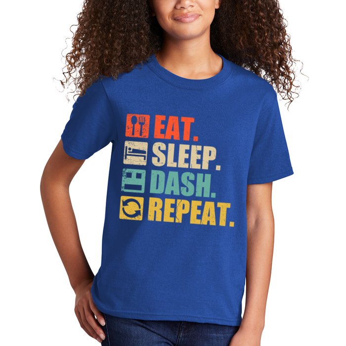 Retro Eat Sleep Dash Repeat Video Game Gift Kids T-Shirt