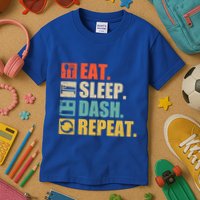 Retro Eat Sleep Dash Repeat Video Game Gift Kids T-Shirt