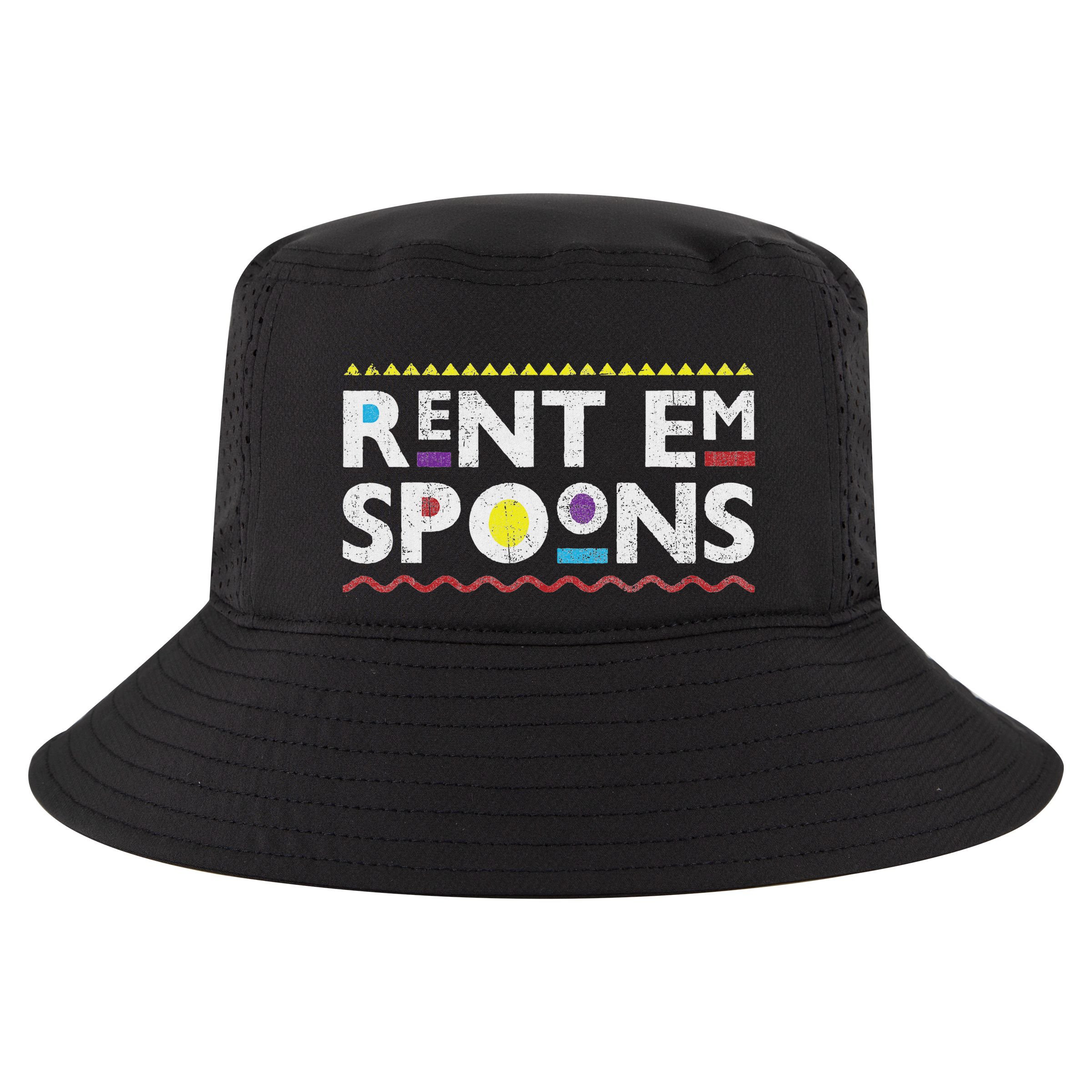 Rent Em Spoons 90S Style African Cool Comfort Performance Bucket Hat