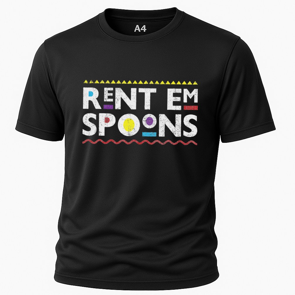 Rent Em Spoons 90S Style African Cooling Performance Crew T-Shirt