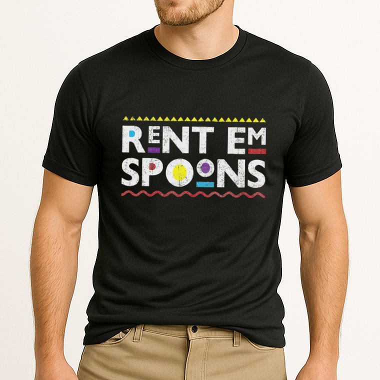 Rent Em Spoons 90S Style African Cooling Performance Crew T-Shirt