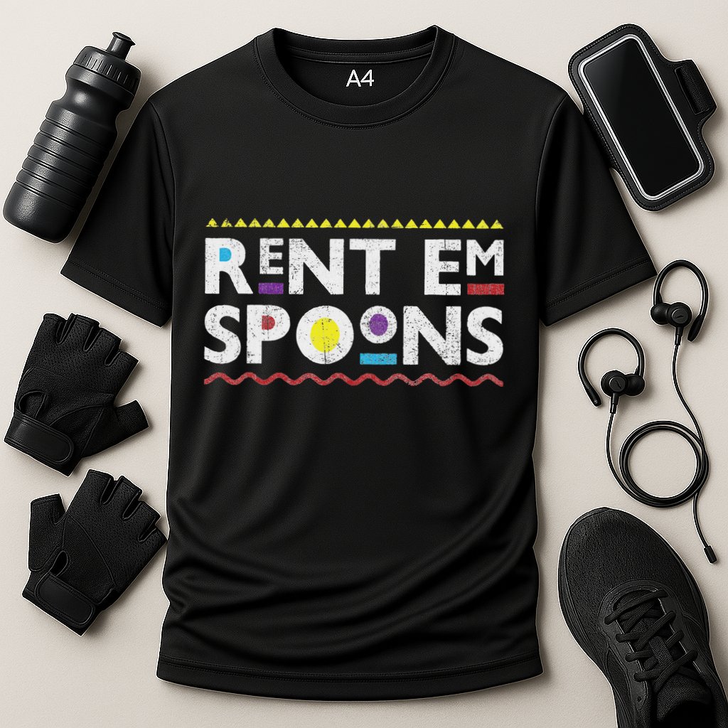 Rent Em Spoons 90S Style African Cooling Performance Crew T-Shirt