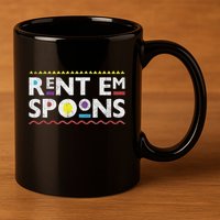 Rent Em Spoons 90S Style African 11oz C Handle Ceramic Mug