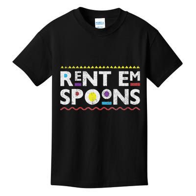 Rent Em Spoons 90S Style African Kids T-Shirt