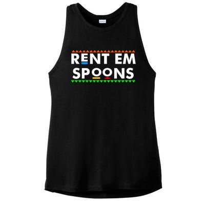 Rent Em Spoons Ladies PosiCharge Tri-Blend Wicking Tank