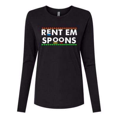 Rent Em Spoons Womens Cotton Relaxed Long Sleeve T-Shirt