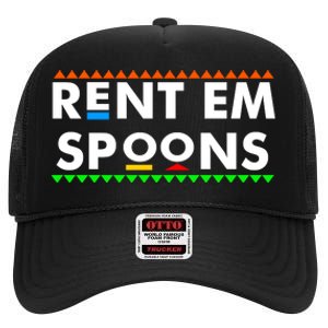 Rent Em Spoons High Crown Mesh Back Trucker Hat