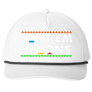 Rent Em Spoons Snapback Five-Panel Rope Hat