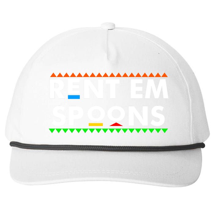 Rent Em Spoons Snapback Five-Panel Rope Hat