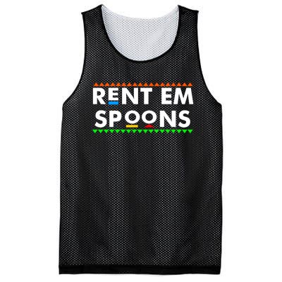 Rent Em Spoons Mesh Reversible Basketball Jersey Tank