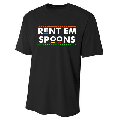 Rent Em Spoons Performance Sprint T-Shirt