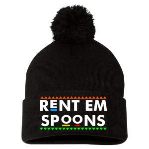 Rent Em Spoons Pom Pom 12in Knit Beanie